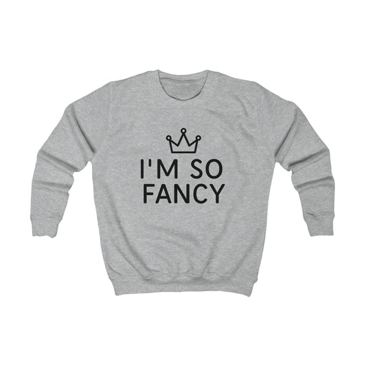 Trendy Kids Sweatshirt with 'I'm So Fancy' Design, Cozy Fashion for Girls and Boys, Ideal Gift for Birthdays and Holidays, Stylish [...]