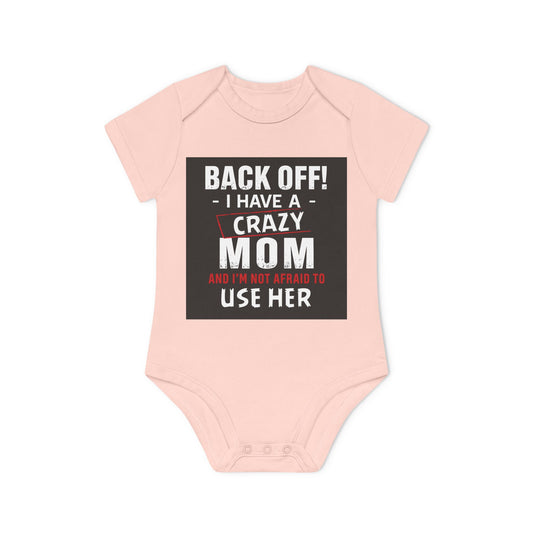 Funny Baby Bodysuit, Back Off Crazy Mom Gift, Baby Shower Outfit, Infant Clothing, Cute Baby Onesie, New Parent Humor