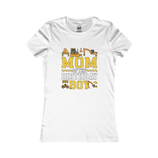 Mom of the Birthday Boy Tee, Birthday Gift Shirt, Women's Casual Top, Fun Family Celebration Tee, Kids' Birthday Party Outfit, [...]