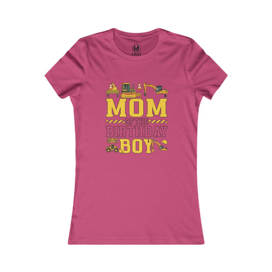 Mom of the Birthday Boy Tee, Birthday Gift Shirt, Women's Casual Top, Fun Family Celebration Tee, Kids' Birthday Party Outfit, [...]