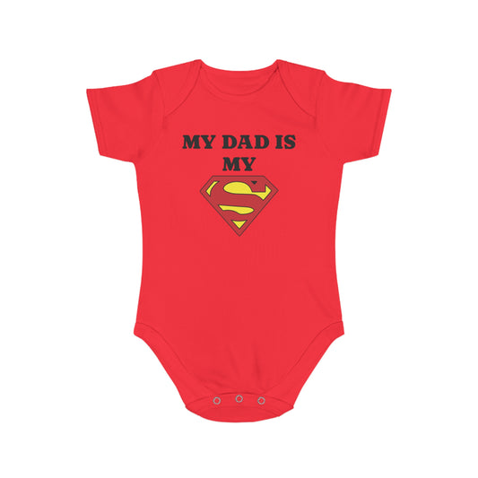 Super Dad Baby Bodysuit | Cute Baby Gift, Father's Day Outfit, Newborn Clothes, Infant Costume, Baby Shower Gift, Toddler Apparel