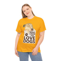 "Keep Calm and Love Dogs" T‑Shirt