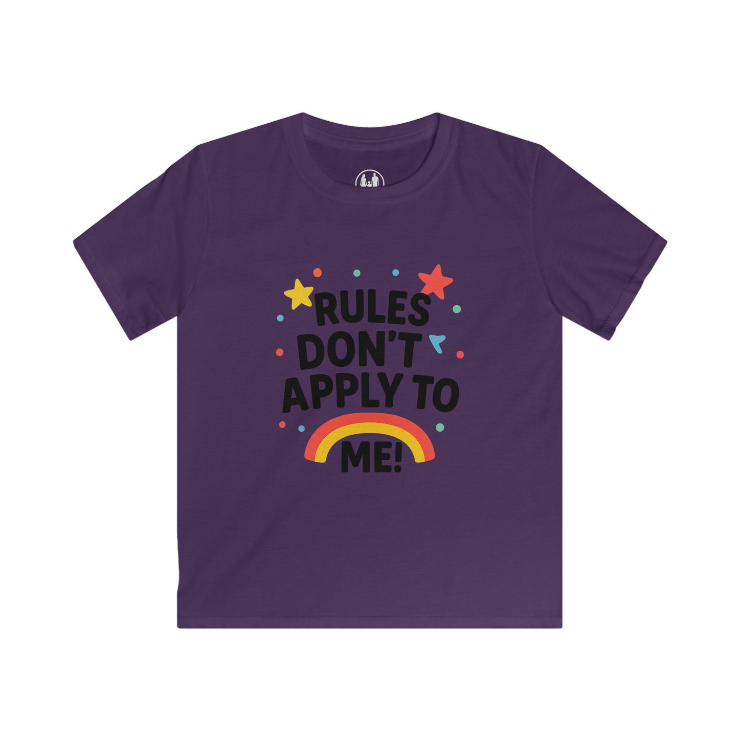 Colorful Kids Tee - Rules Don't Apply to Me! | Fun Kids Apparel, Youth Birthday Gift, Playtime Top, Gift for Little Rebels, Rainbow [...]