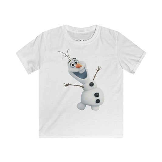Kids Olaf Tee, Fun T-Shirt for Children, Cute Kids Apparel, Birthday Gift, Character Shirt, Playful Youth Clothing
