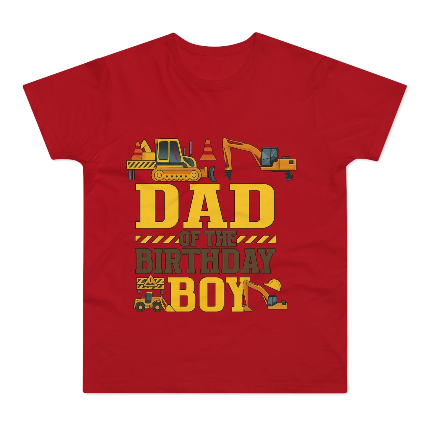 Dad of the Birthday Boy Construction T-Shirt, Birthday Gift, Dad T-Shirt, Father's Day Gift, Baby Shower Gift, Fun Dad Tee