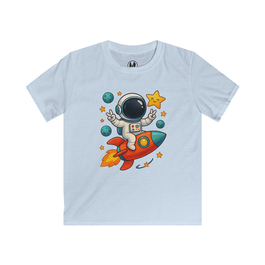 Kids Astronaut Rocket Tee, Space Adventure Shirt, Children's Fun Outfit, Birthday Gift, Summer Playwear, Cosmic Themed Clothing