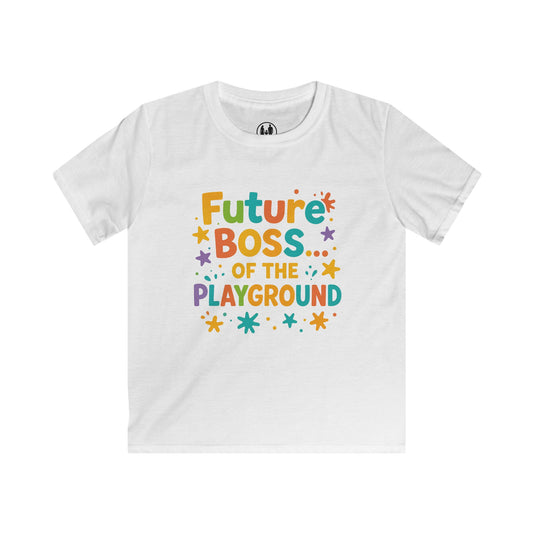 Future Boss of the Playground Kids Tee, Youth Graphic Shirt, Fun Kids T-Shirt, Playful Birthday Gift, Children's Apparel