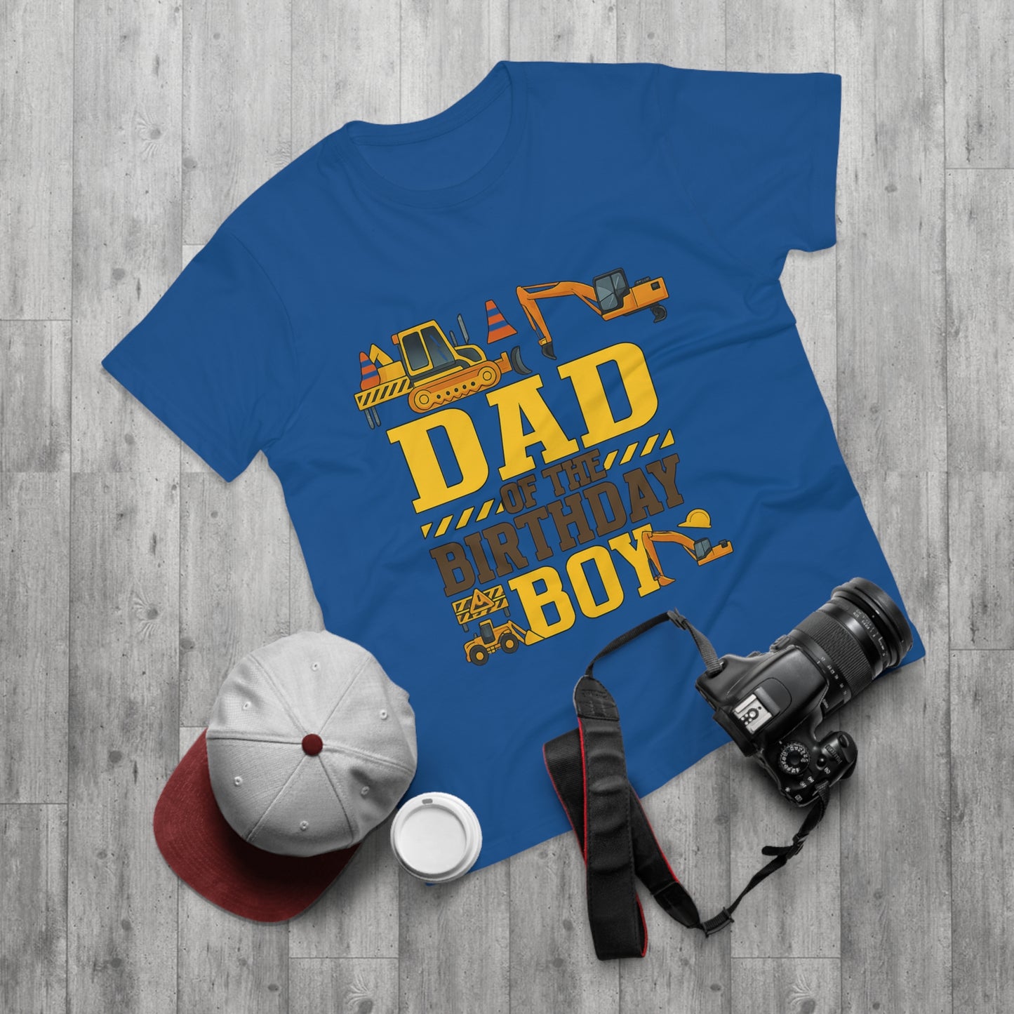 Dad of the Birthday Boy Construction T-Shirt, Birthday Gift, Dad T-Shirt, Father's Day Gift, Baby Shower Gift, Fun Dad Tee