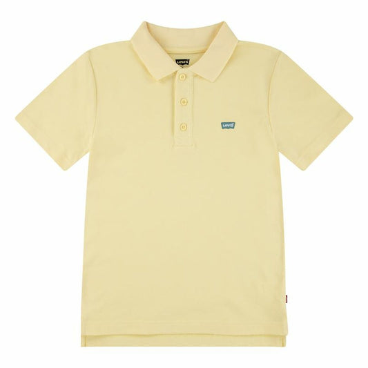 Levi's Children’s Short Sleeve Polo Shirt Levi's Lvb Back Neck Tape Yellow