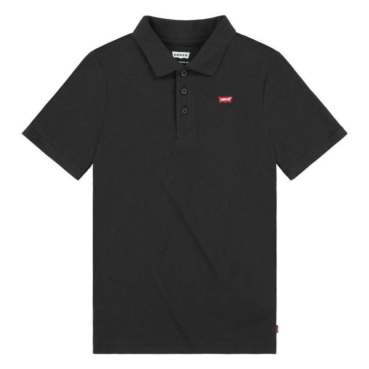 Levi's Children’s Short Sleeve Polo Shirt Levi's Lvb Back Neck Tape Black