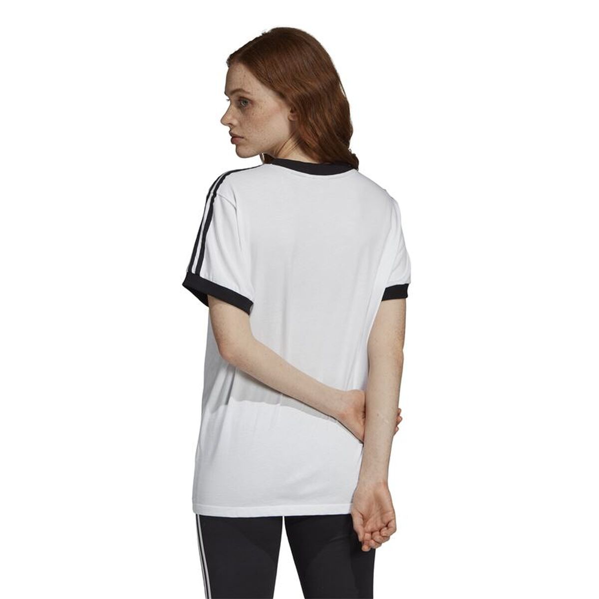 Adidas Women’s Short Sleeve T-Shirt Adidas 3 Stripes White