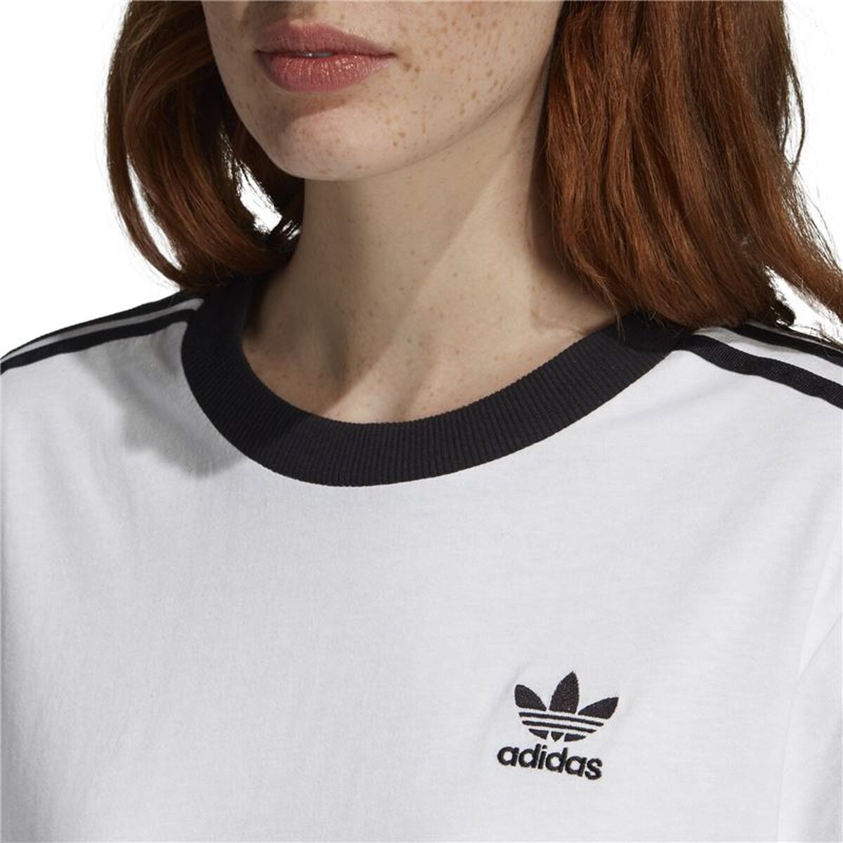 Adidas Women’s Short Sleeve T-Shirt Adidas 3 Stripes White