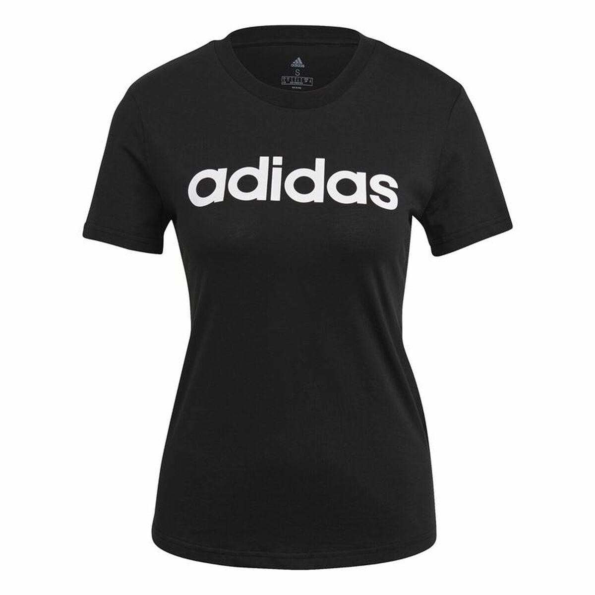 Adidas Women’s Short Sleeve T-Shirt Adidas Lin T Black (Xs)