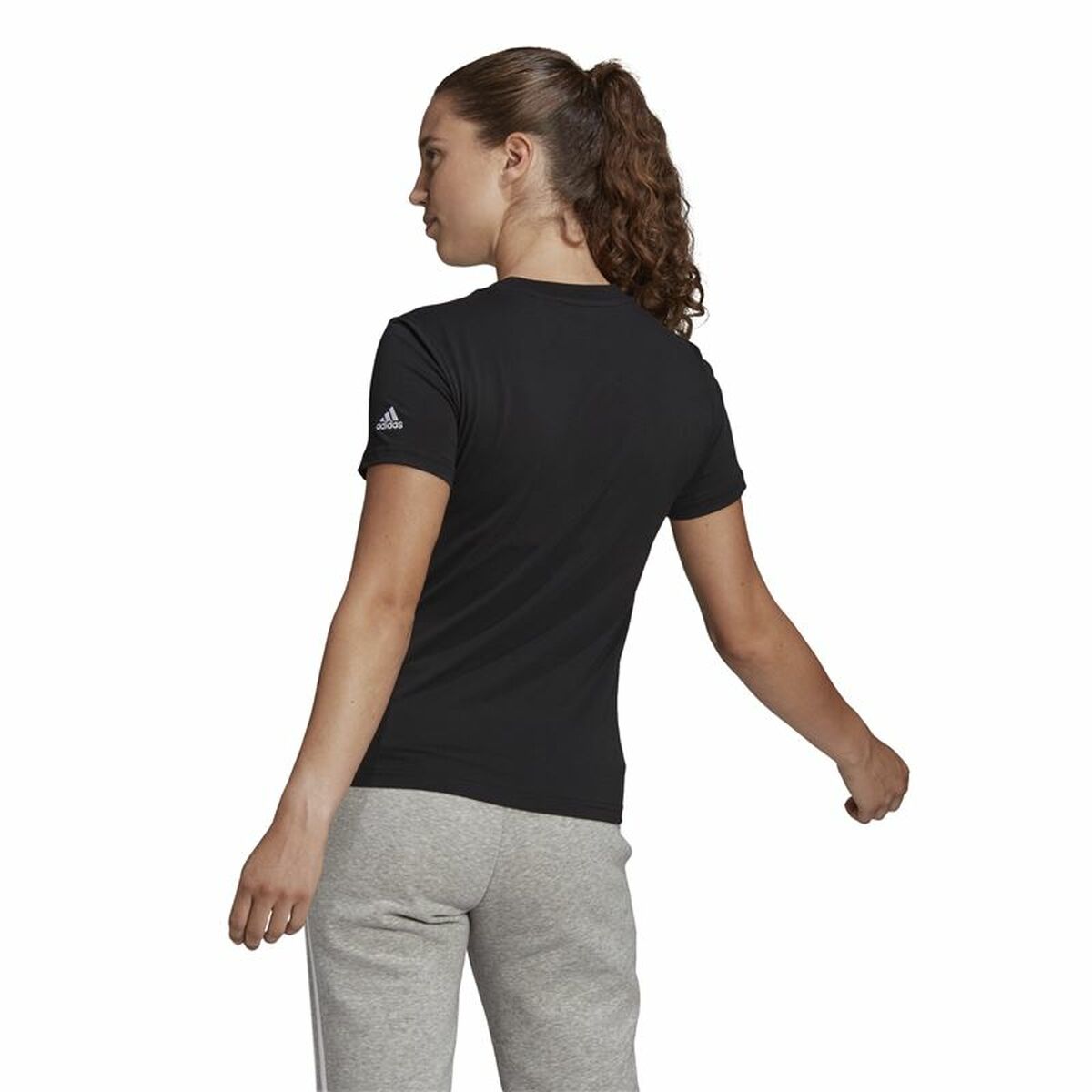 Adidas Women’s Short Sleeve T-Shirt Adidas Lin T Black (Xs)
