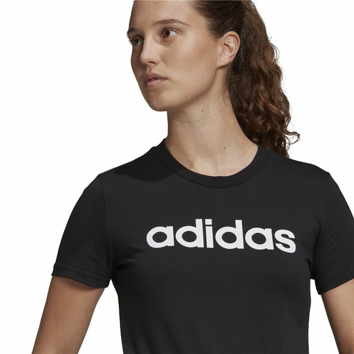 Adidas Women’s Short Sleeve T-Shirt Adidas Lin T Black (Xs)