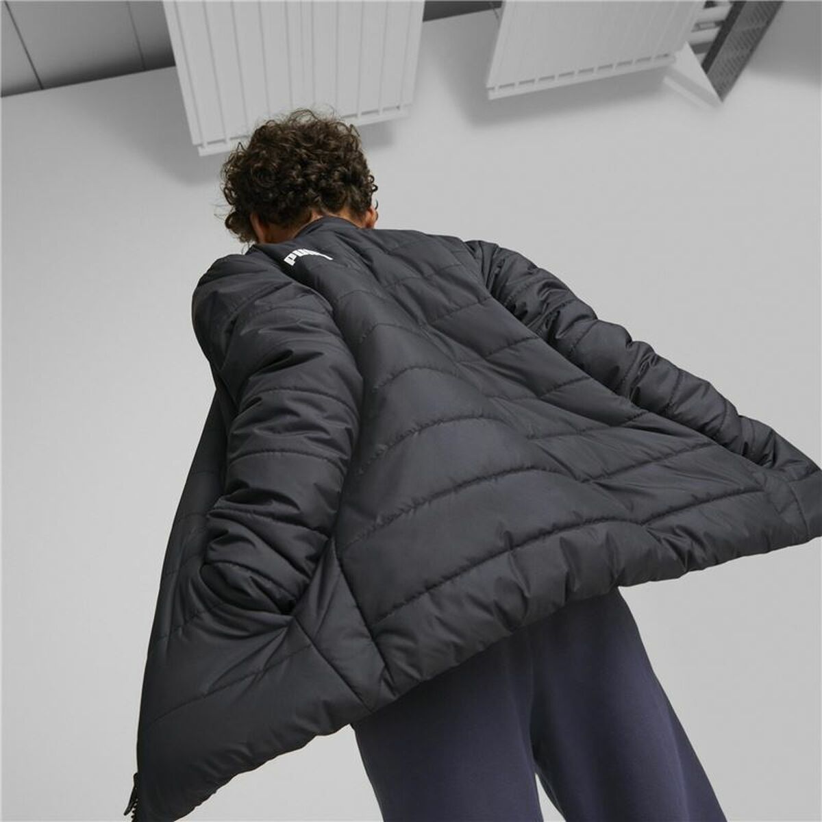 Puma Children's Sports Jacket Puma Essentials Padded Black