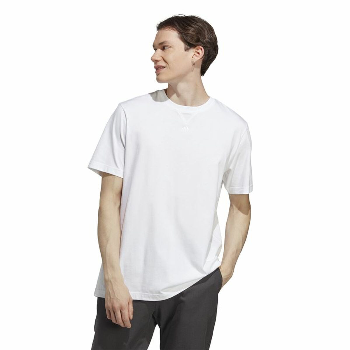 Adidas Men’s Short Sleeve T-Shirt Adidas M All Szn T White L