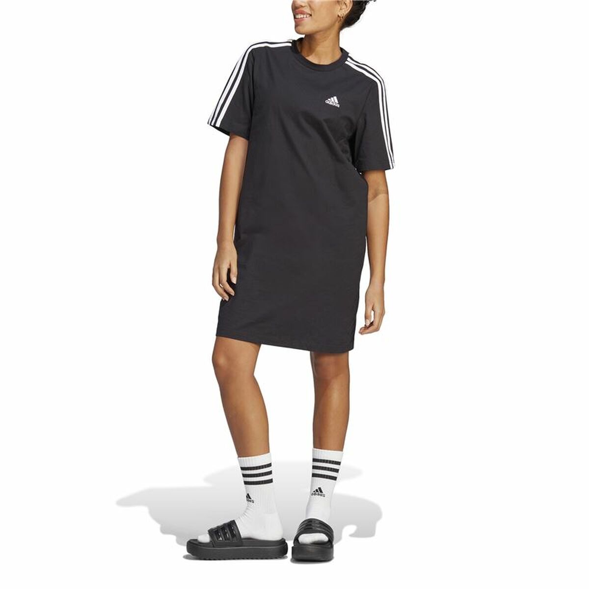 Adidas Dress Adidas 3S Boyfriend Single Black