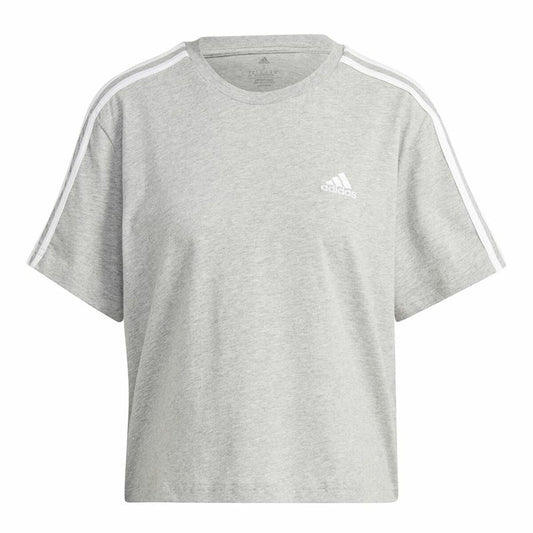 Adidas Women’s Short Sleeve T-Shirt Adidas 3S Cropped Top Light Grey (Xs)