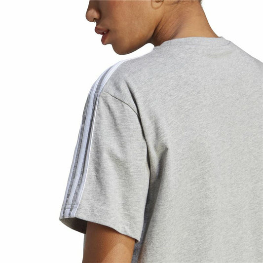 Adidas Women’s Short Sleeve T-Shirt Adidas 3S Cropped Top Light Grey (Xs)