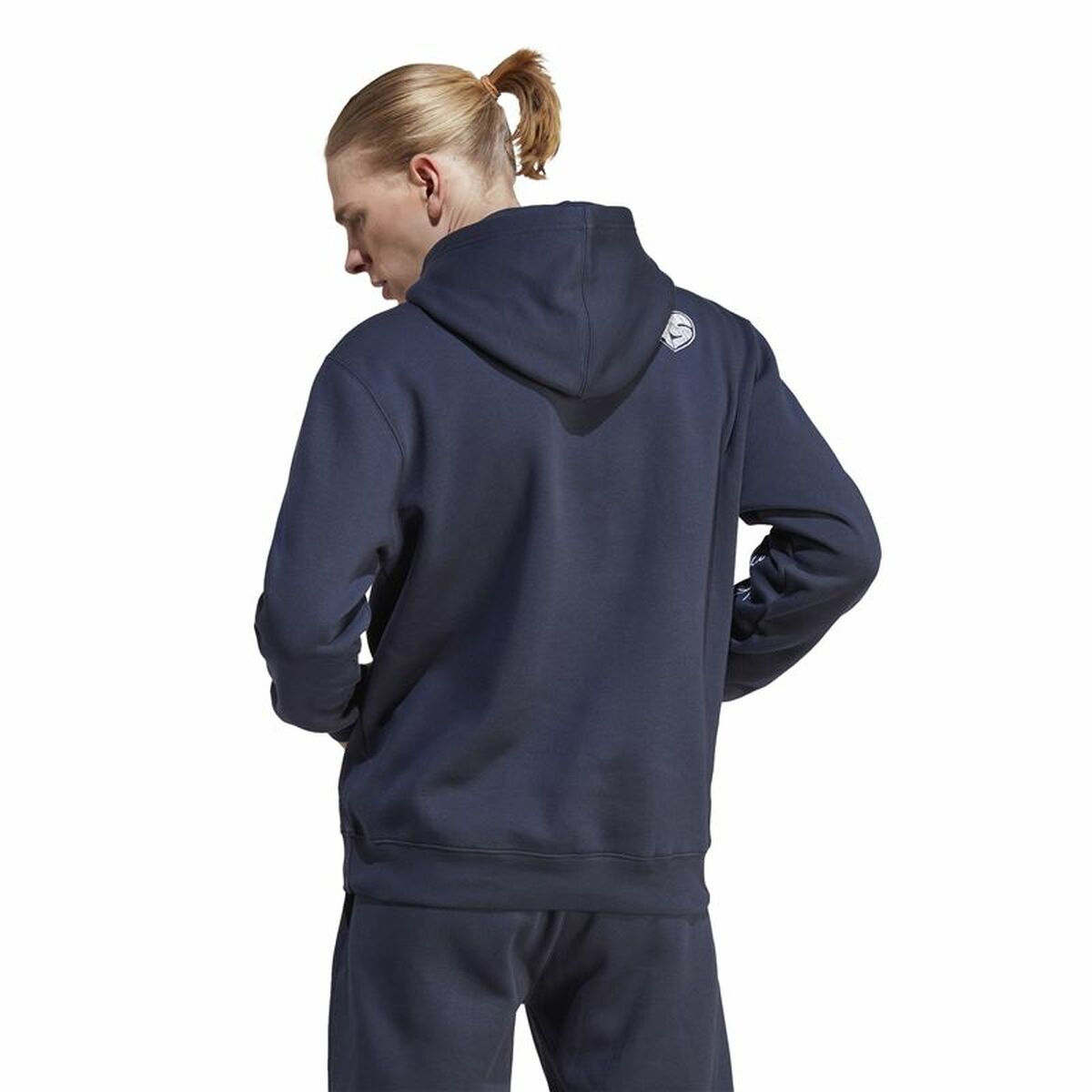 Adidas Men’s Hoodie Adidas Bl Fl Hd Q3 Fl Blue Navy Blue