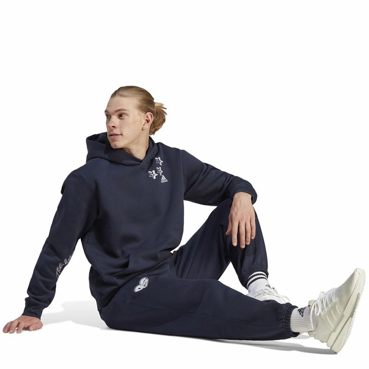 Adidas Men’s Hoodie Adidas Bl Fl Hd Q3 Fl Blue Navy Blue