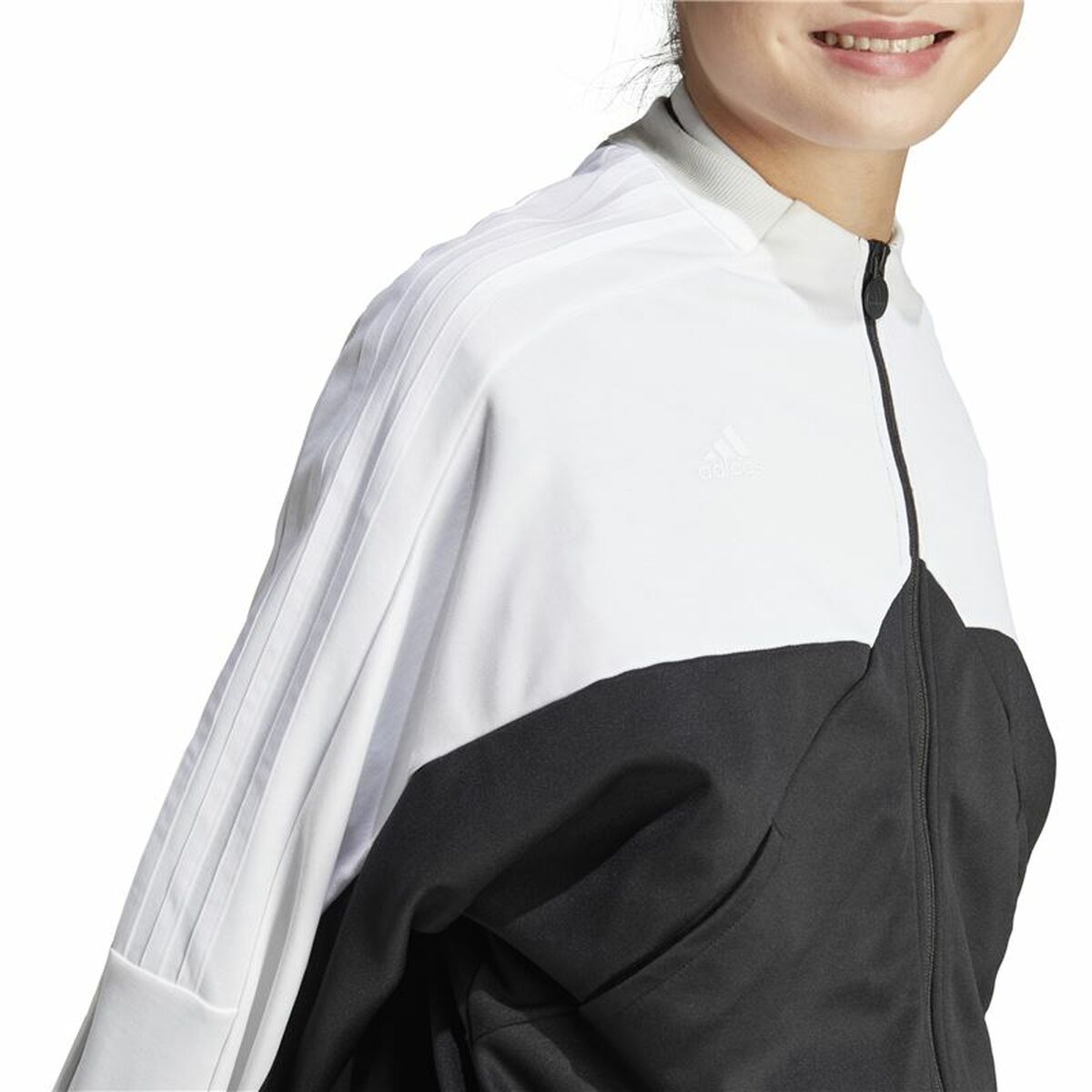 Adidas Jacket Adidas Tiro Cb Tt White Black Lady