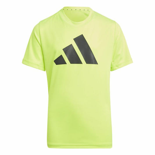 Adidas Child's Short Sleeve T-Shirt Adidas U Tr-Es Logo Yellow