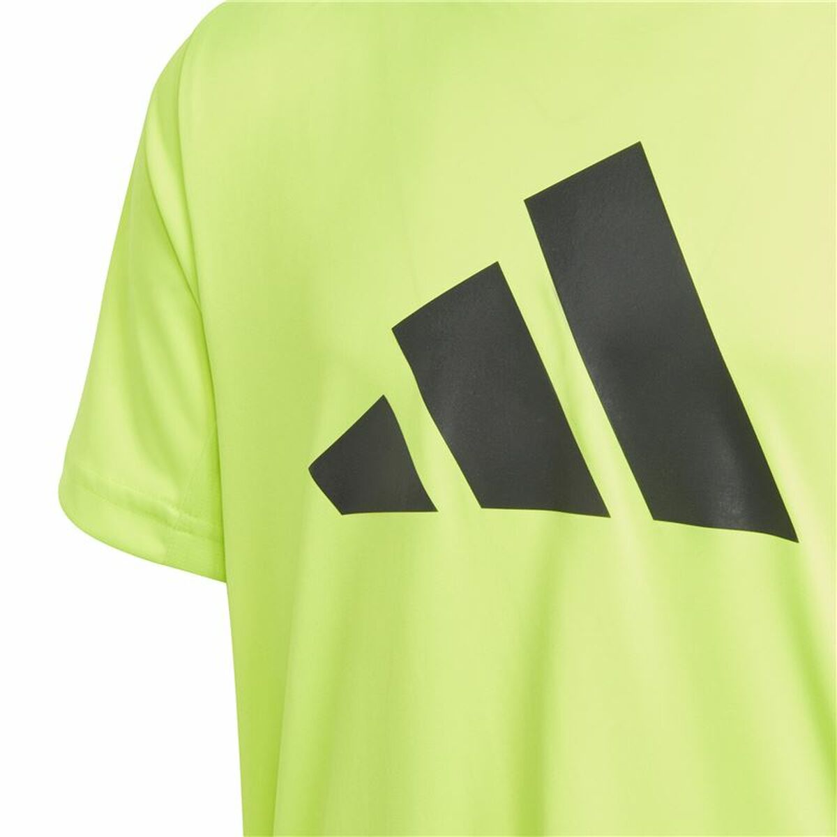 Adidas Child's Short Sleeve T-Shirt Adidas U Tr-Es Logo Yellow