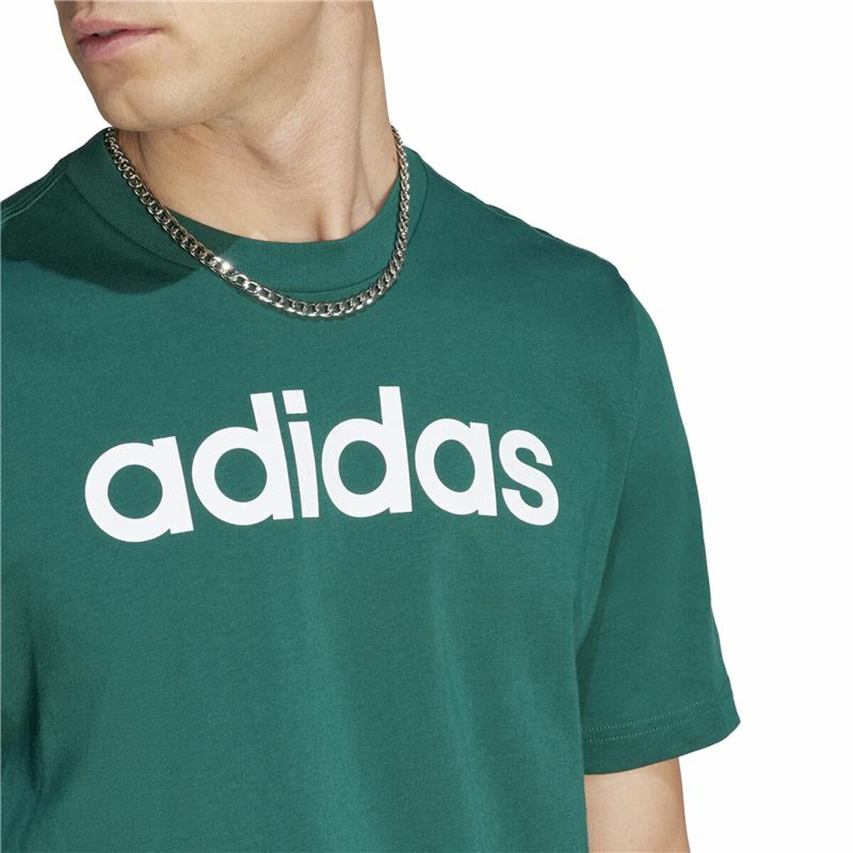 Adidas Men’s Short Sleeve T-Shirt Adidas Linear Sj Olive S