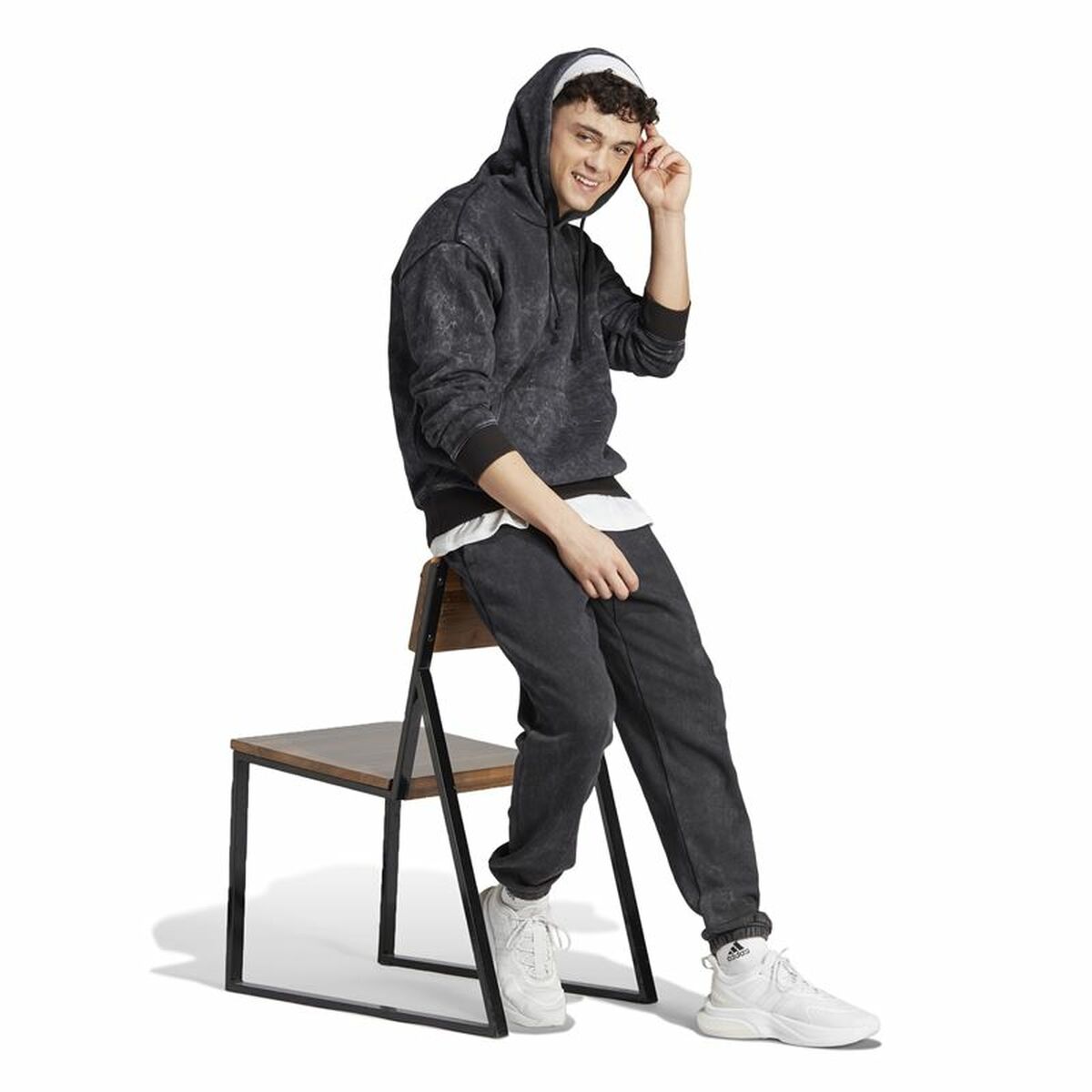 Adidas Men’s Hoodie Adidas All Szn Black Grey