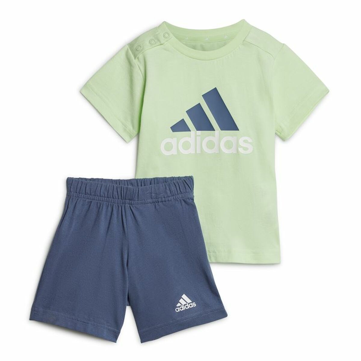 Adidas Sports Outfit For Baby Adidas Bl Cotton Set Infantil Blue Light Green