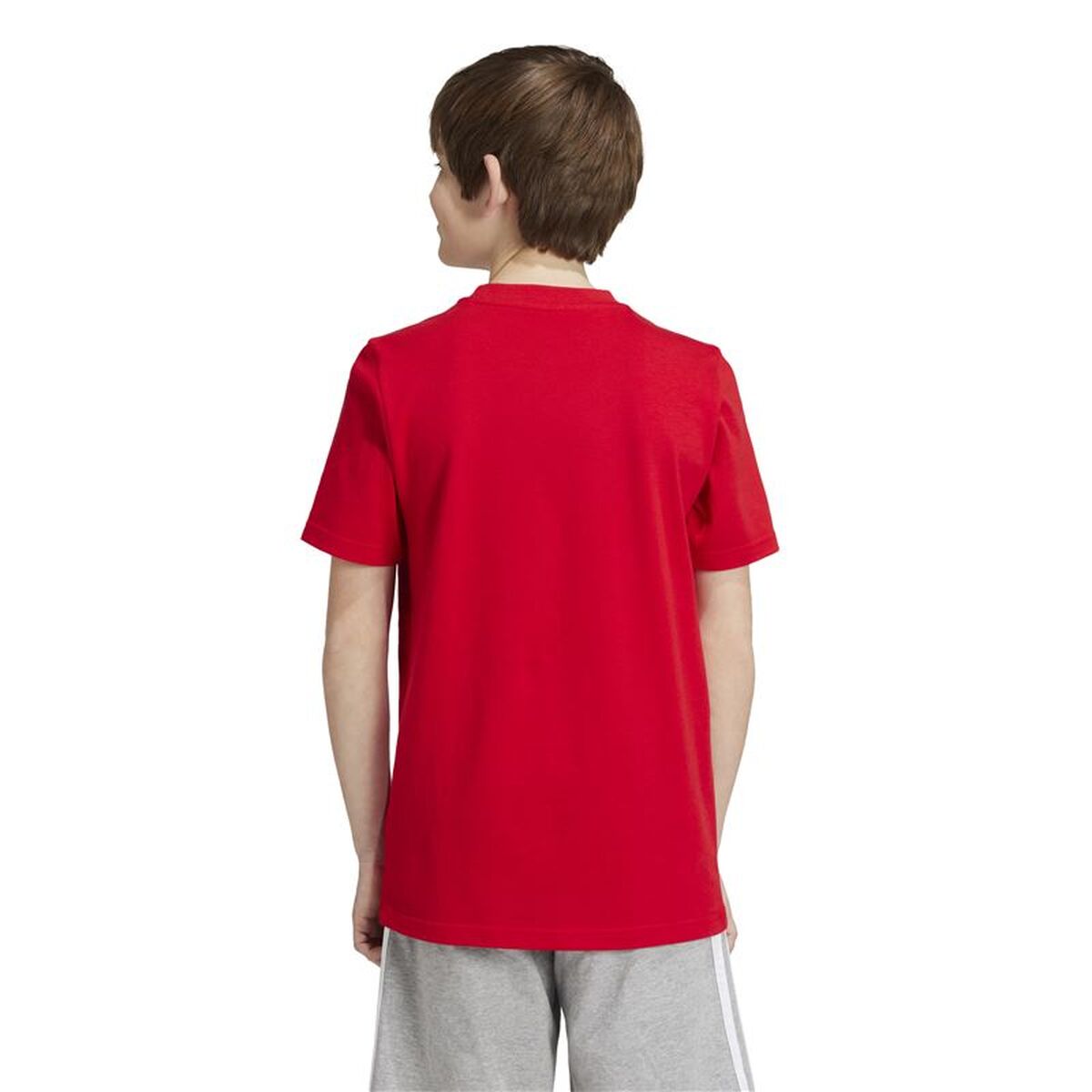 Adidas Child's Short Sleeve T-Shirt Adidas Camo Linear 11-12 Years Red