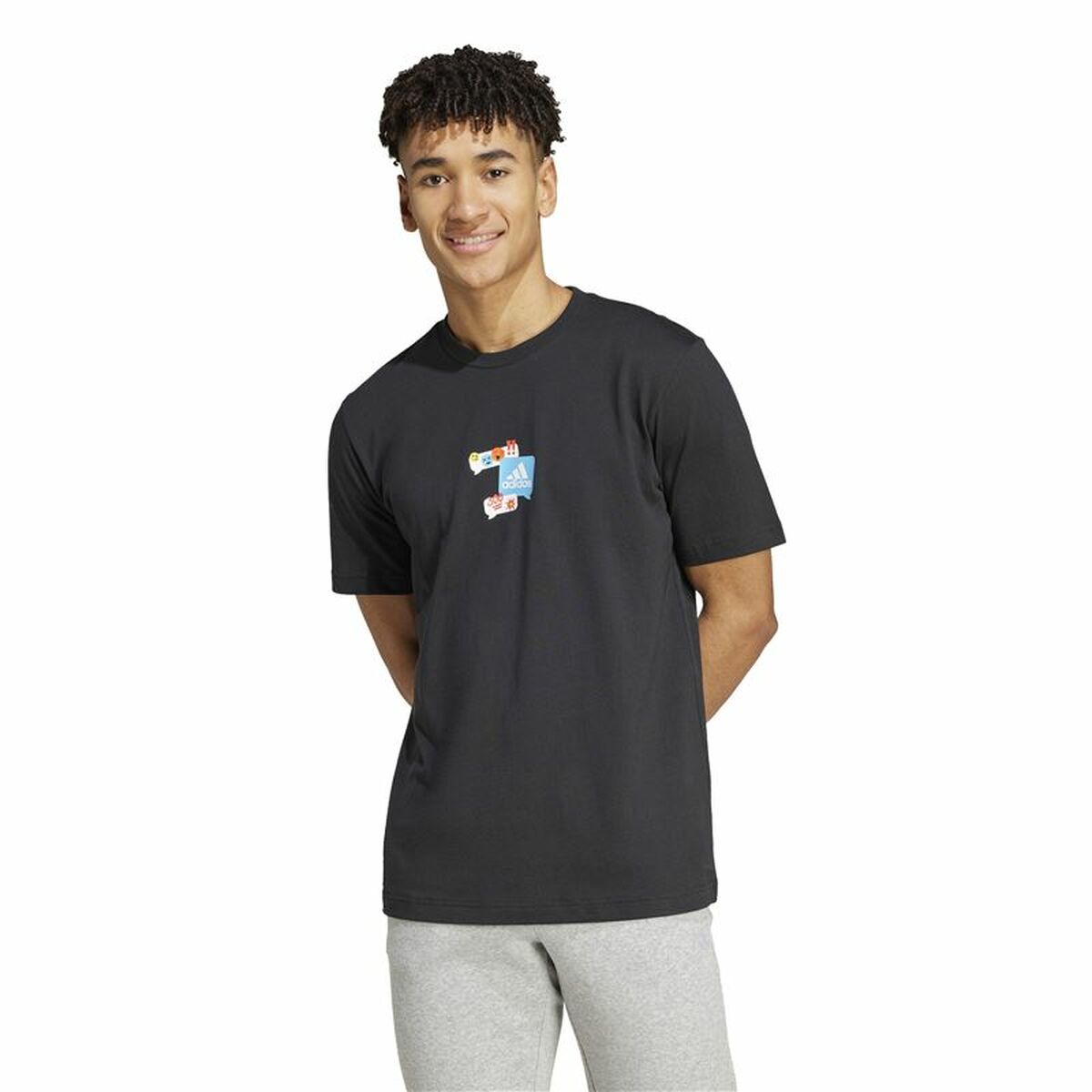 Adidas Men’s Short Sleeve T-Shirt Adidas Remoji Graphic L