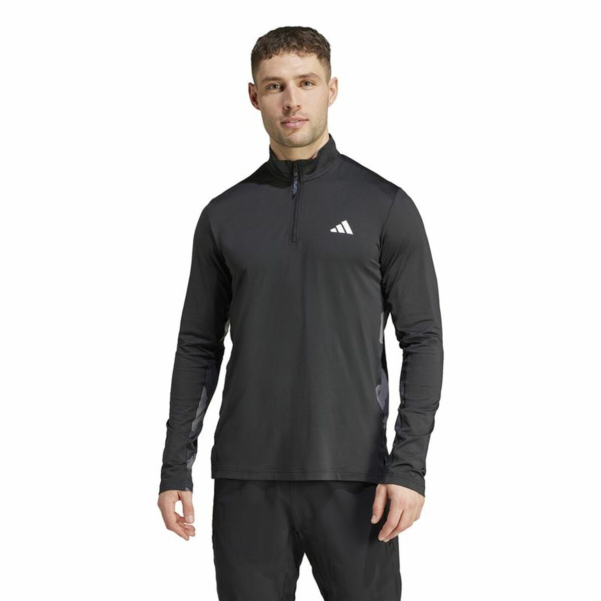 Adidas Sweatshirt Without Hood Adidas Essentials Black