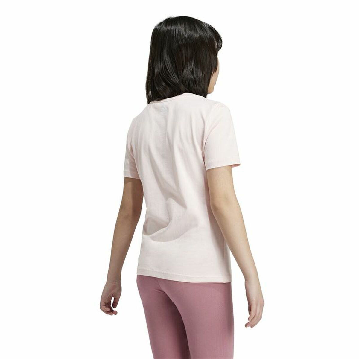 Adidas Child's Short Sleeve T-Shirt Adidas Essentials Linear Logo Cotton Slim Fit