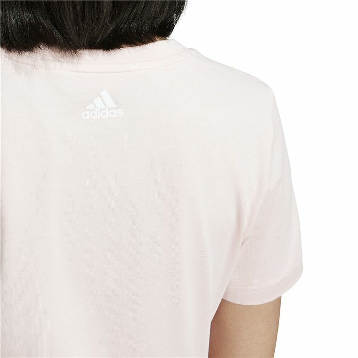 Adidas Child's Short Sleeve T-Shirt Adidas Essentials Linear Logo Cotton Slim Fit