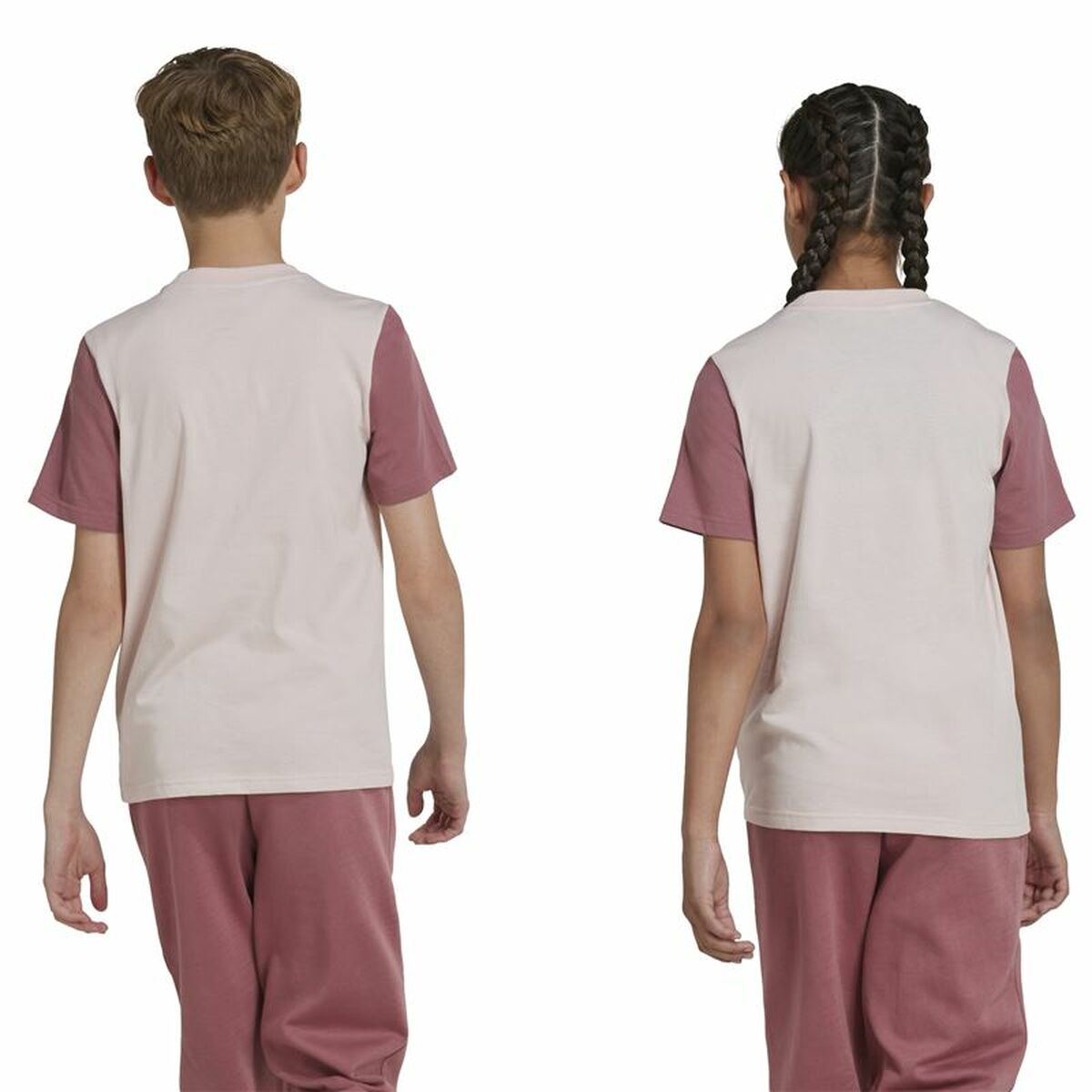 Adidas Child's Short Sleeve T-Shirt Adidas Essentials Big Logo Colorblock