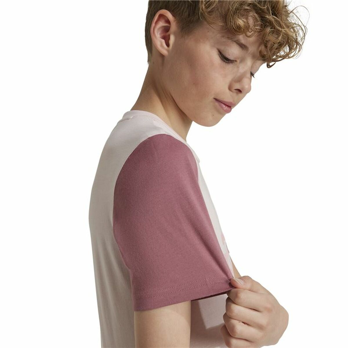 Adidas Child's Short Sleeve T-Shirt Adidas Essentials Big Logo Colorblock