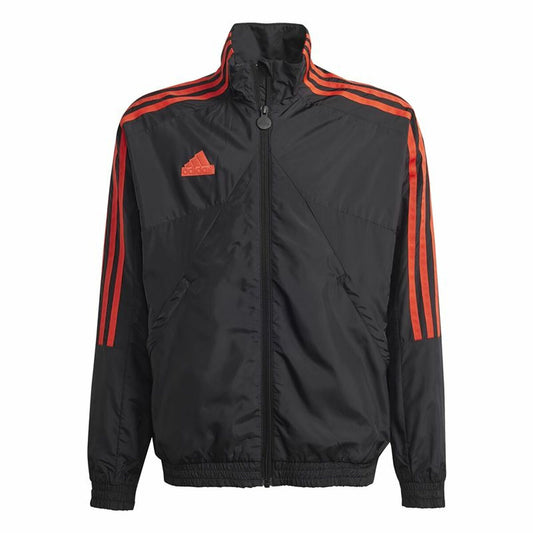 Adidas Sweatshirt Without Hood Adidas Tiro Woven Tracktop Black