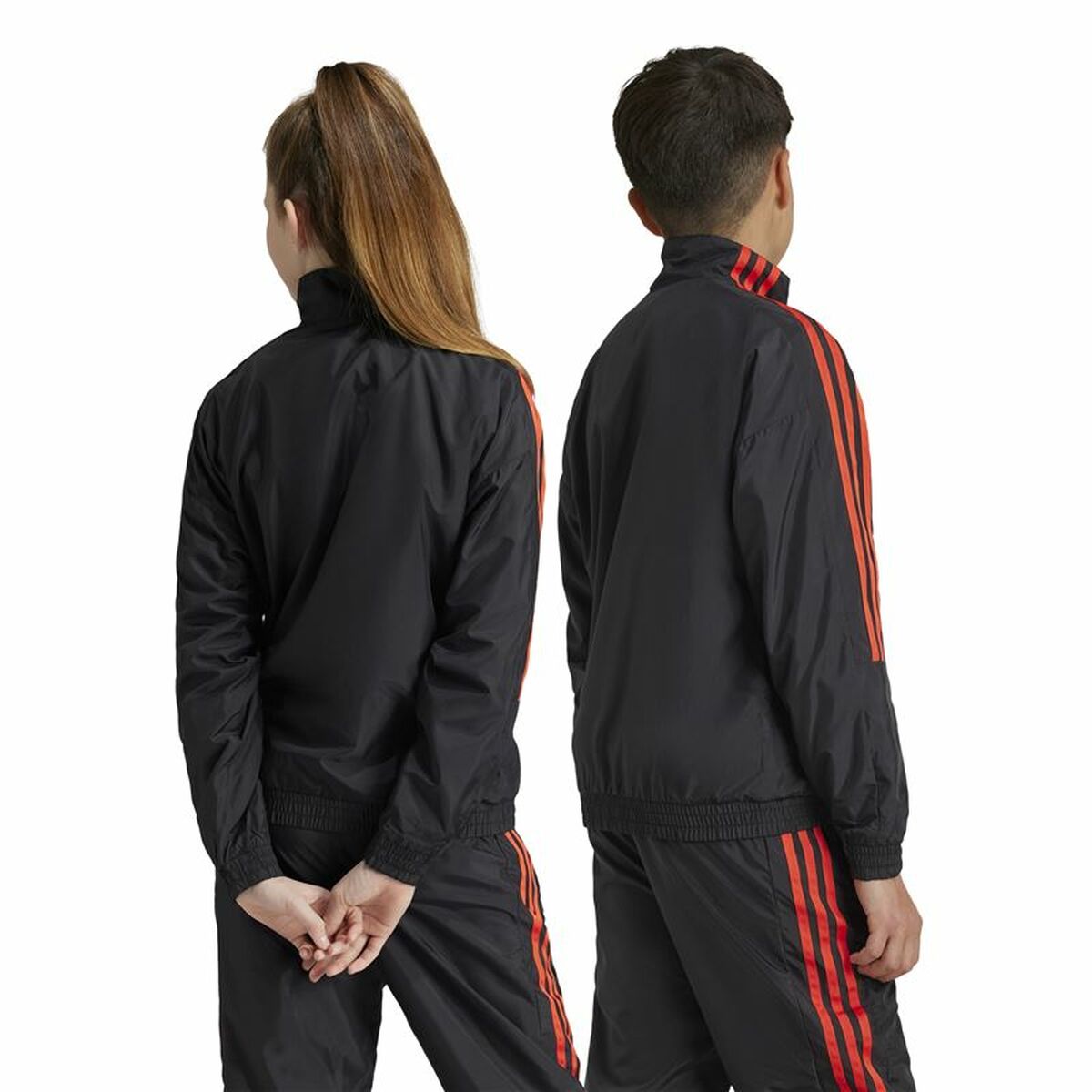Adidas Sweatshirt Without Hood Adidas Tiro Woven Tracktop Black