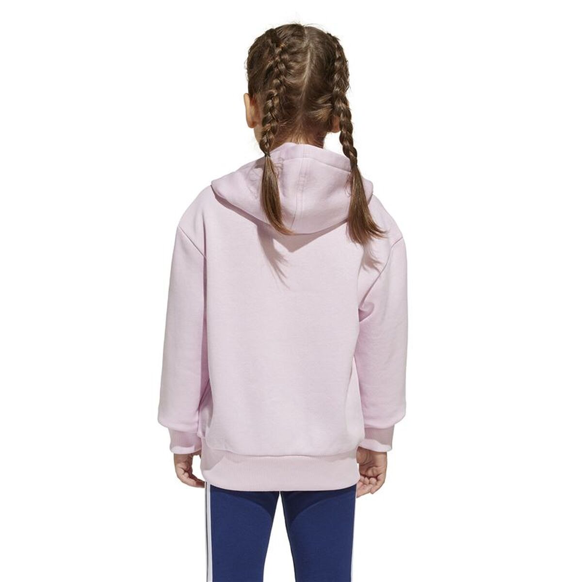 Adidas Hooded Sweatshirt For Girls Adidas Lk Sl Fl Hd Pink