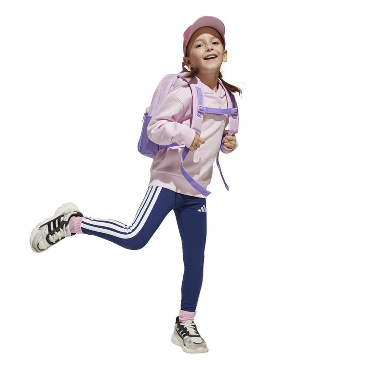 Adidas Hooded Sweatshirt For Girls Adidas Lk Sl Fl Hd Pink