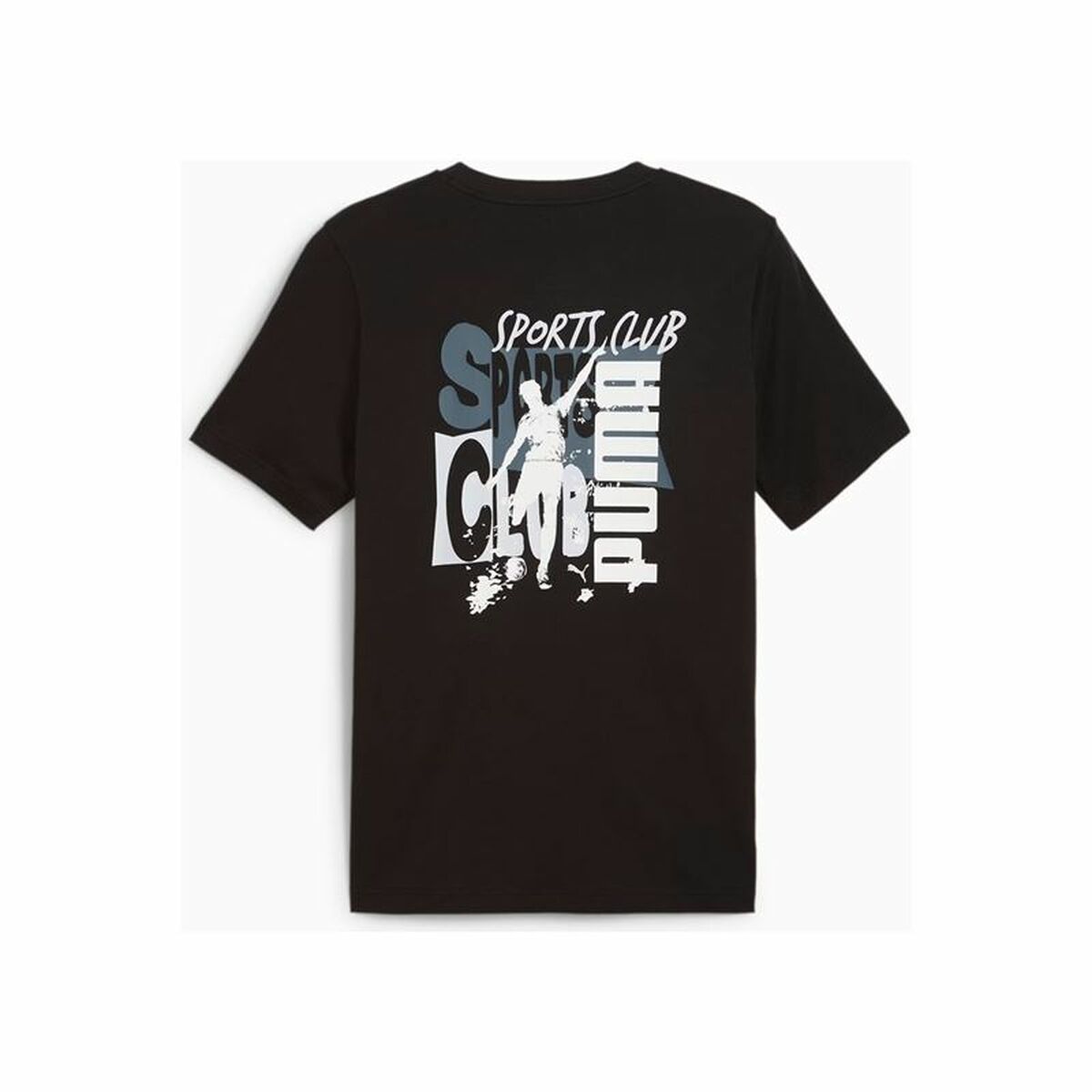 Puma Men’s Short Sleeve T-Shirt Puma Graphics Puma Sports Club Black