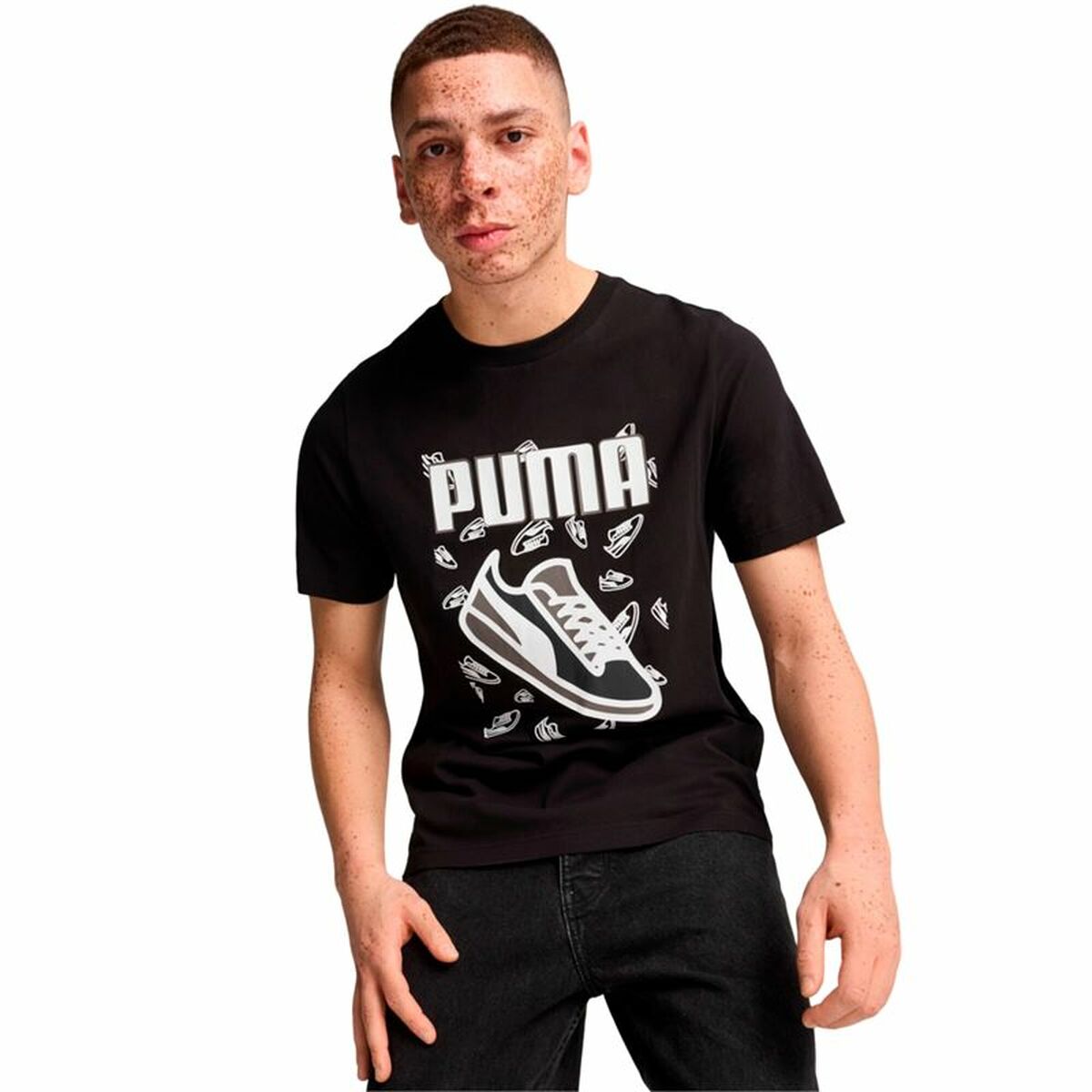 Puma Men’s Short Sleeve T-Shirt Puma Graphics Sneaker