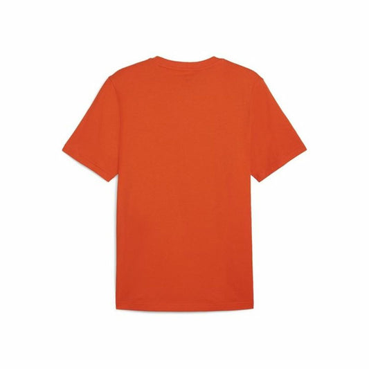 Puma Men’s Short Sleeve T-Shirt Puma Graphics Sneaker Orange