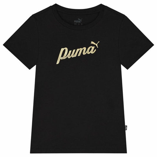 Puma Child's Short Sleeve T-Shirt Puma Ess+ Script Metallic G