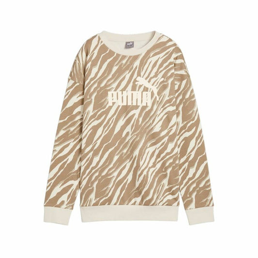 Puma Women’s Sweatshirt Without Hood Puma Essentials+ Animal Aop Crew Fl Mujer