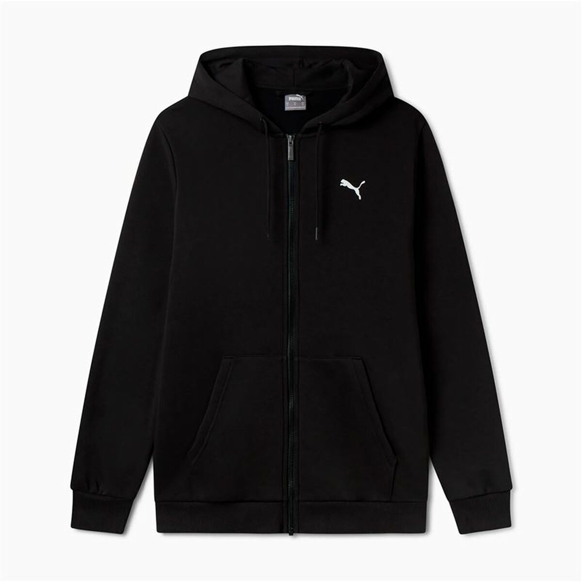 Puma Men’s Hoodie Puma Essentials+ Graphic Hoodie Fz Black
