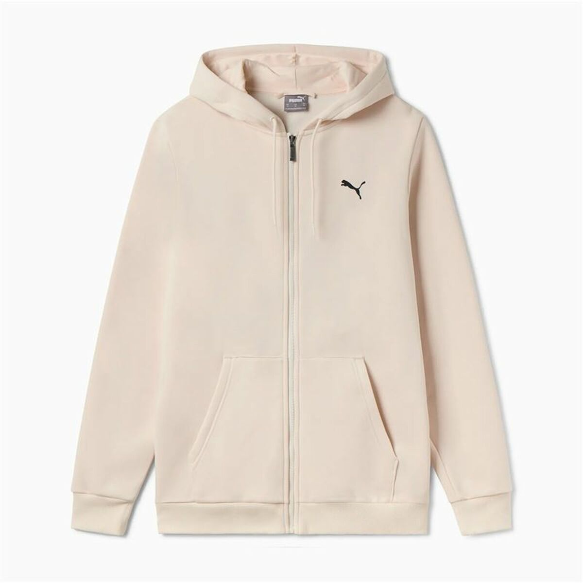 Puma Men’s Hoodie Puma Essentials+ Graphic Hoodie Fz Beige